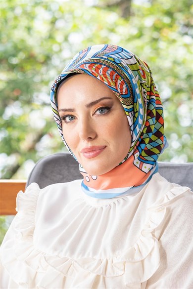 Nevina Twill Scarf Orange