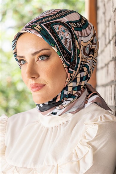 Nevina Twill Scarf Black