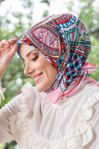 Nevina Twill Scarf Powder