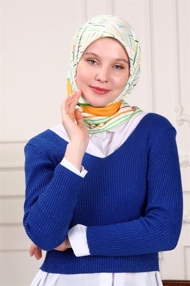 Nicci Twill Scarf Orange