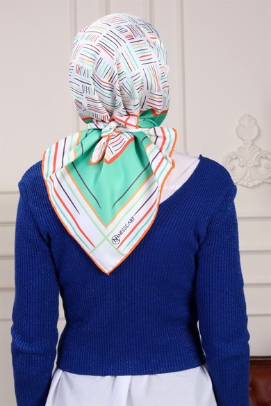 Nicci Twill Scarf Green