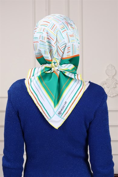 Nicci Twill Scarf Green