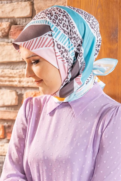 Nidale Twill Scarf Turquiose