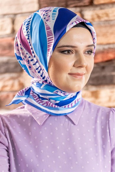 Nidale Twill Scarf Blue