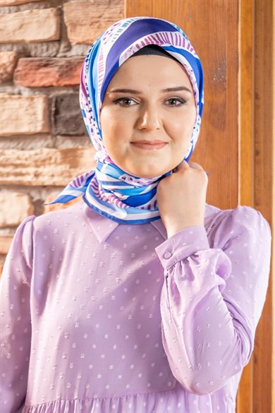 Nidale Twill Scarf Blue