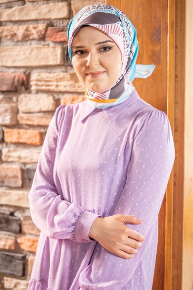 Nidale Twill Scarf Turquiose