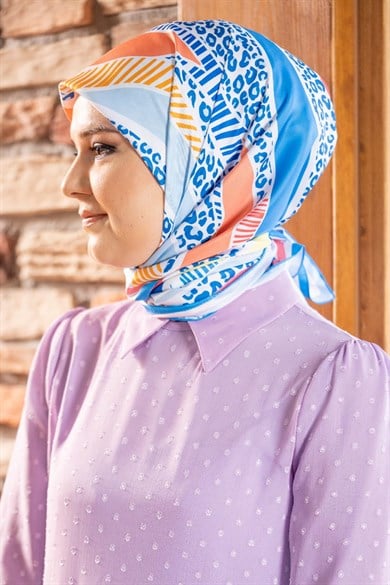 Nidale Twill Scarf Blue