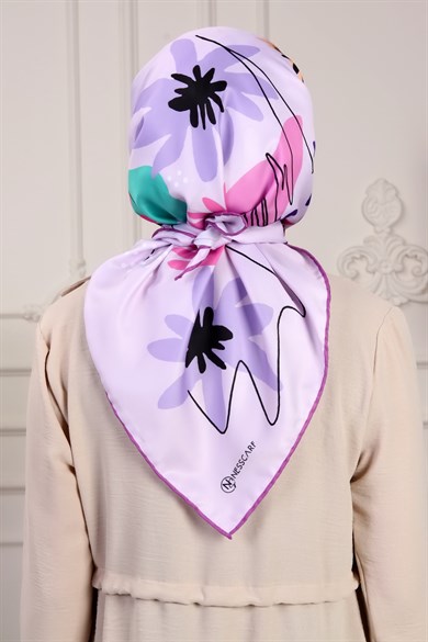 Olivia Twill Scarf Purple