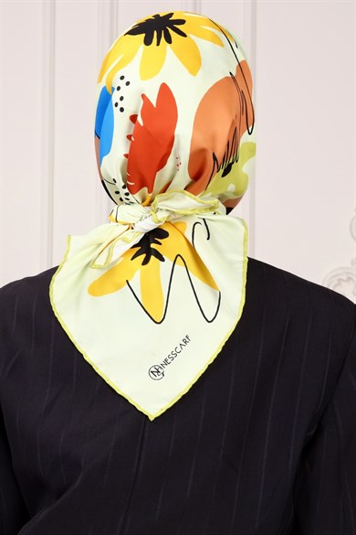 Olivia Twill Scarf Yellow