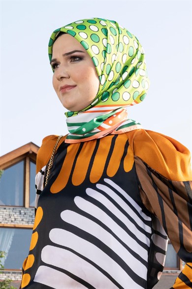 Oriana Twill Scarf Orange