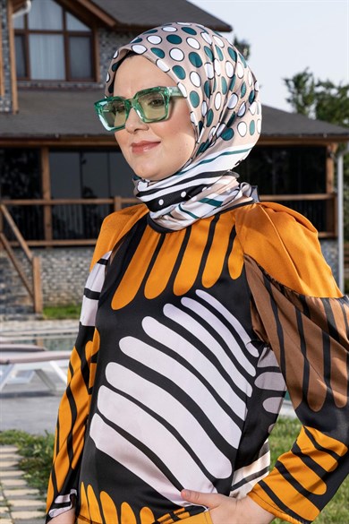 Oriana Twill Scarf Mink