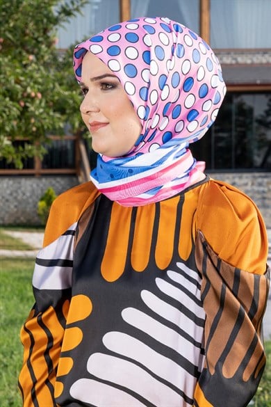 Oriana Twill Scarf Blue