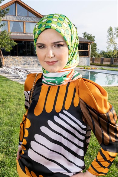 Oriana Twill Scarf Orange