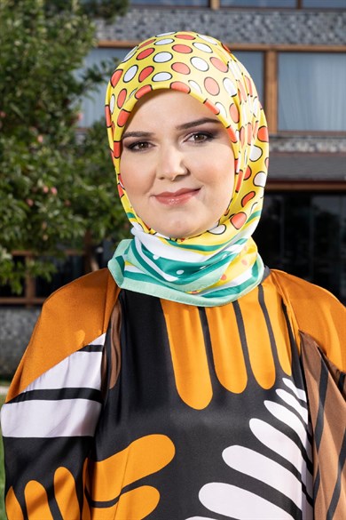 Oriana Twill Scarf Yellow