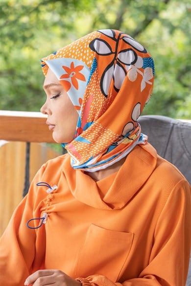 Planty Twill Scarf Orange