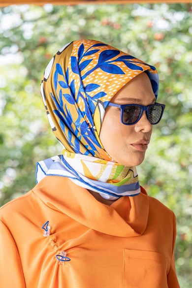 Planty Twill Scarf Sax