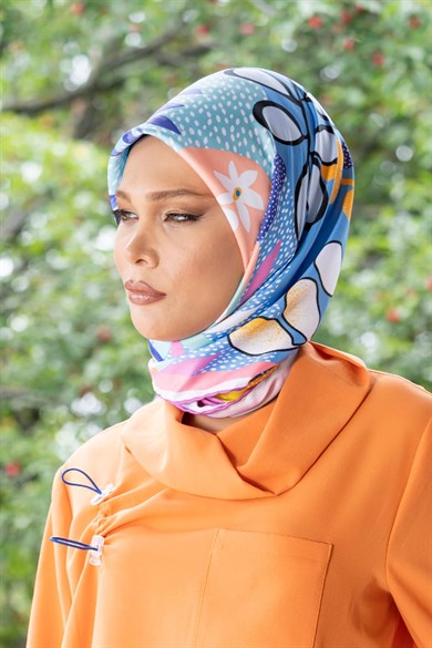 Planty Twill Scarf Pink