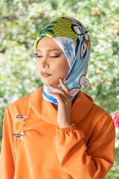 Planty Twill Scarf Turquiose