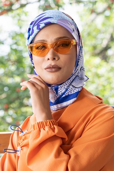 Planty Twill Scarf Lilac