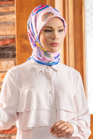 Polina Twill Scarf Pink