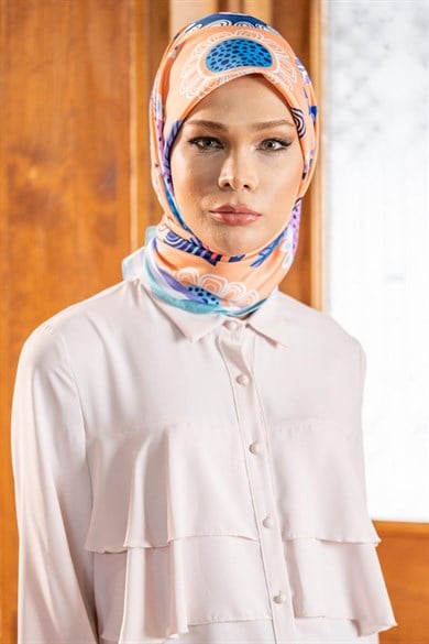 Polina Twill Scarf Orange