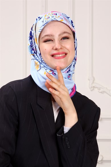 Revel Twill Scarf Blue