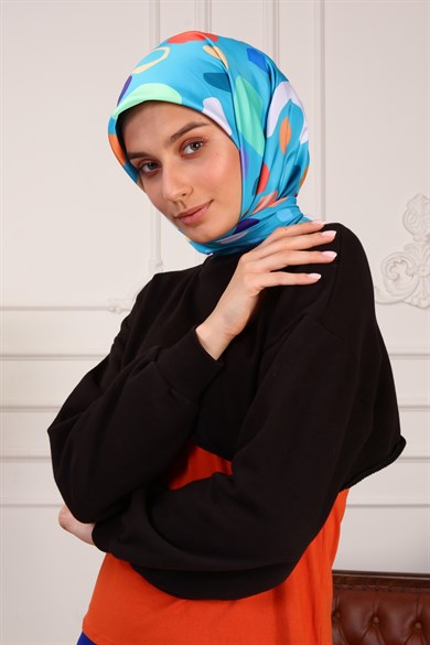 Rita Twill Scarf Turquiose