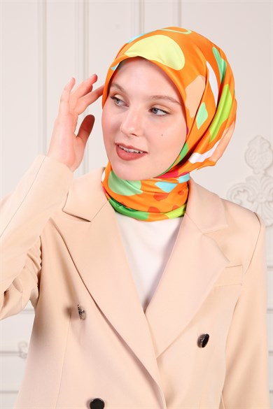 Rita Twill Scarf Orange
