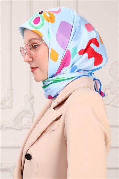 Rita Twill Scarf Blue