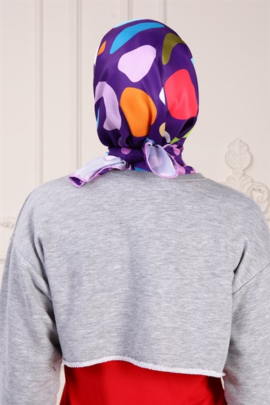 Rita Twill Scarf Purple