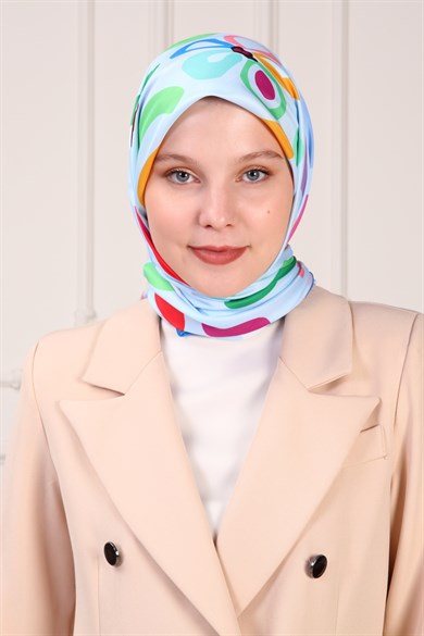 Rita Twill Scarf Blue