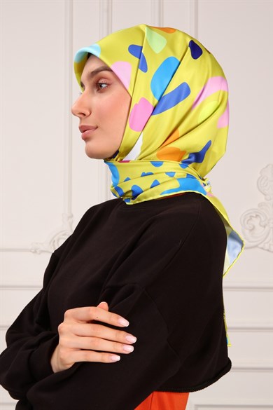 Rita Twill Scarf Oil Greeni
