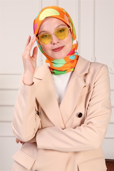 Rita Twill Scarf Orange