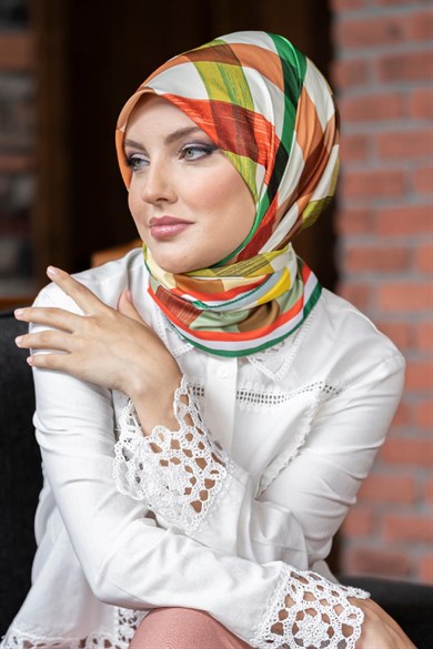 Tina Twill Scarf Green