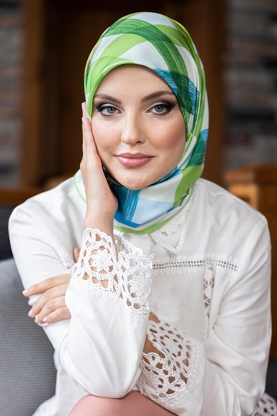 Tina Twill Scarf Green