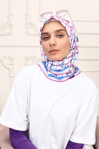 Tristia Twill Scarf Purple