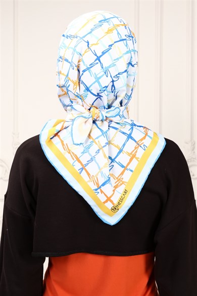 Tristia Twill Scarf Blue