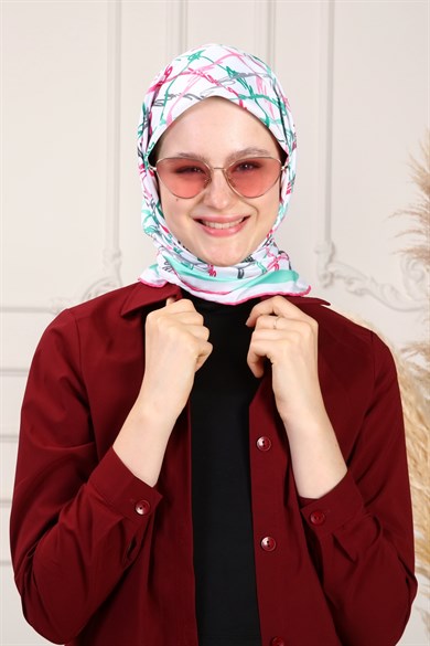 Tristia Twill Scarf Pink