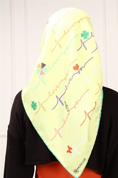 Valeria Twill Scarf Yellow