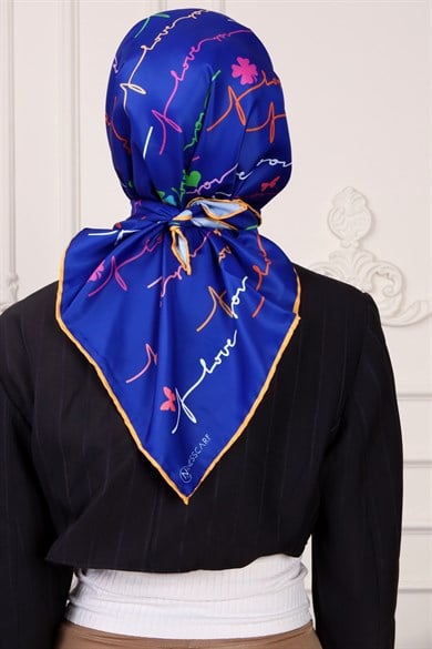 Valeria Twill Scarf Sax