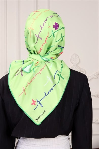 Valeria Twill Scarf Green
