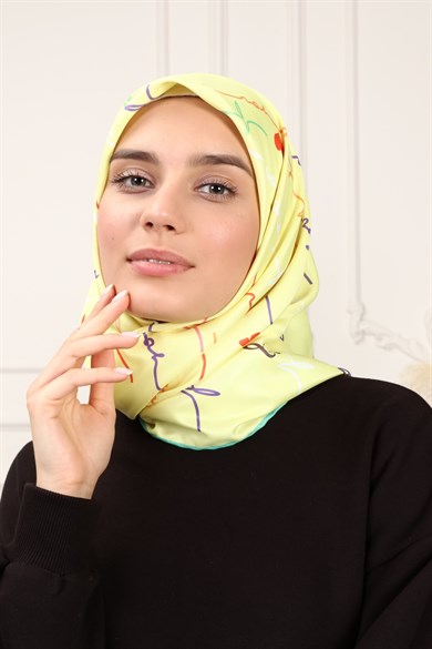 Valeria Twill Scarf Yellow