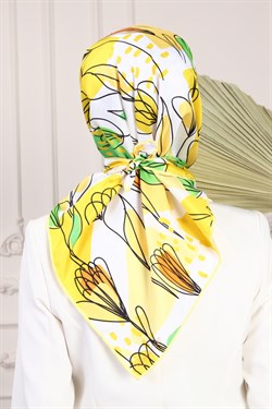 Viola Twill Scarf Yellow