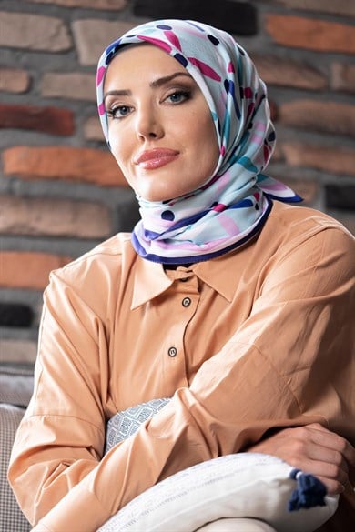 Vivi Twill Scarf Turquiose