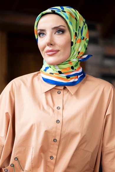 Vivi Twill Scarf Green