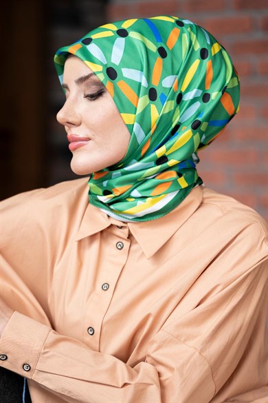 Vivi Twill Scarf Green