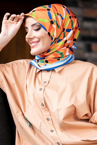 Vivi Twill Scarf Orange