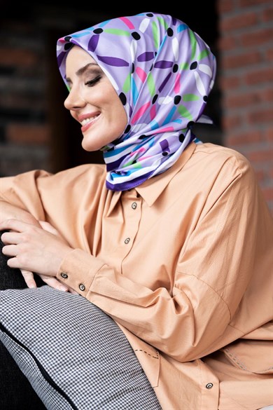 Vivi Twill Scarf Purple