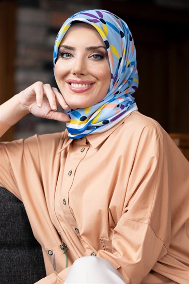 Vivi Twill Scarf Indigo