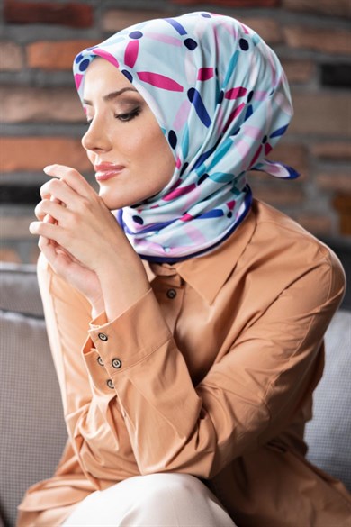 Vivi Twill Scarf Turquiose